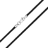 Шнур шовковий зі срібною застібкою 35