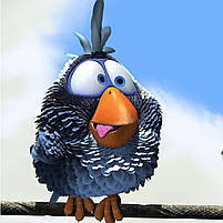 Картина для дитячої кімнати Веселі пташки Настінний декор в дитячу 30x40см 3штуки, фото 4