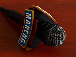 Насадка для микрофона треугольная с объемным логотипом Ташута  (37-10011)