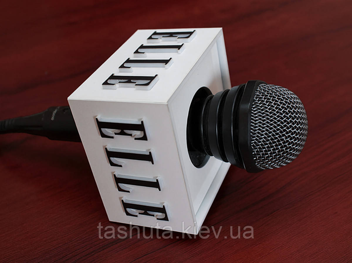 Кубик (насадка) для микрофона с объемным логотипом Ташута  (37-10021)