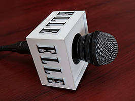 Кубик (насадка) для микрофона с объемным логотипом Ташута  (37-10021)