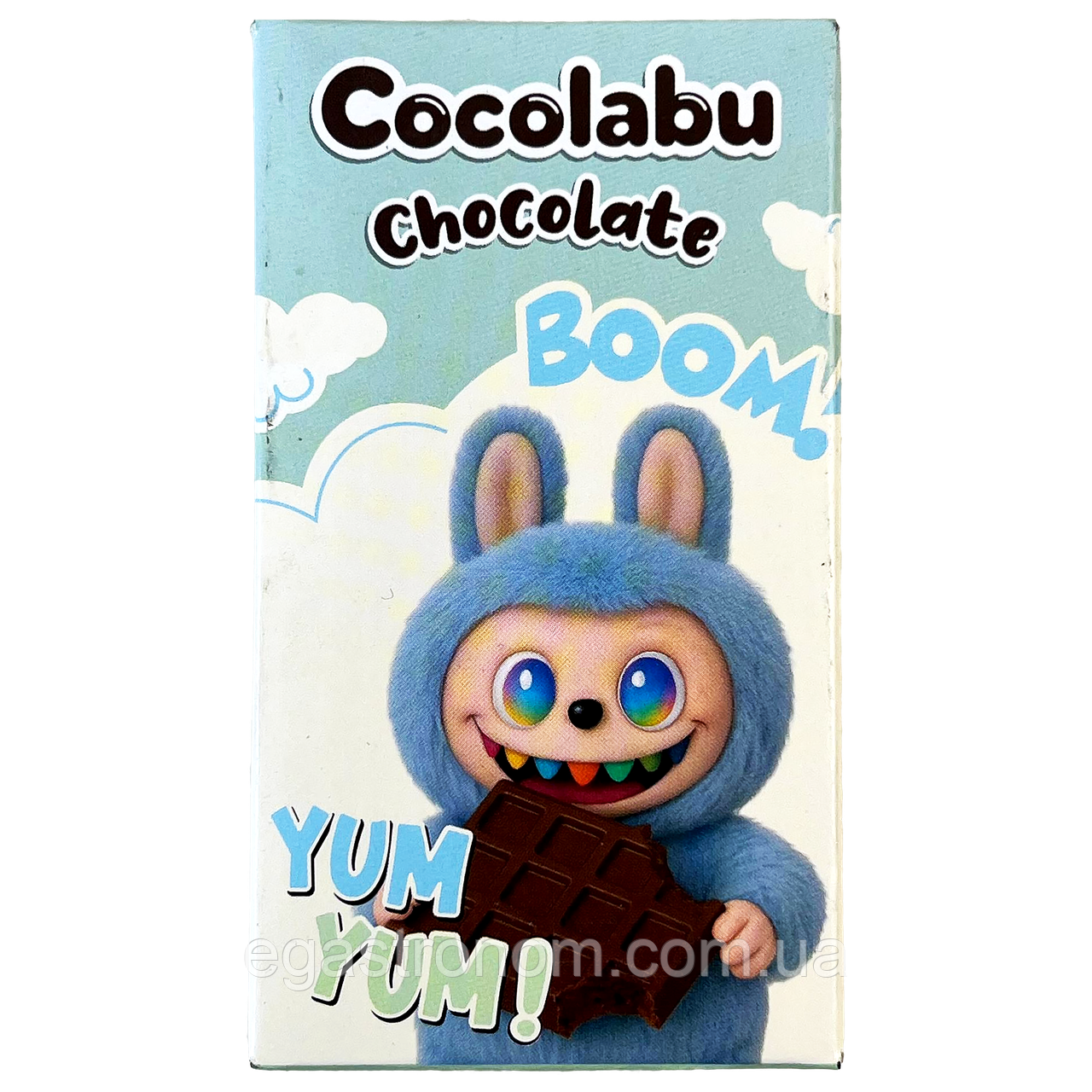 Шоколад молочний блакитний Лабубу Labubu 70g 40шт/ящ (Код: 00-00018164), фото 1