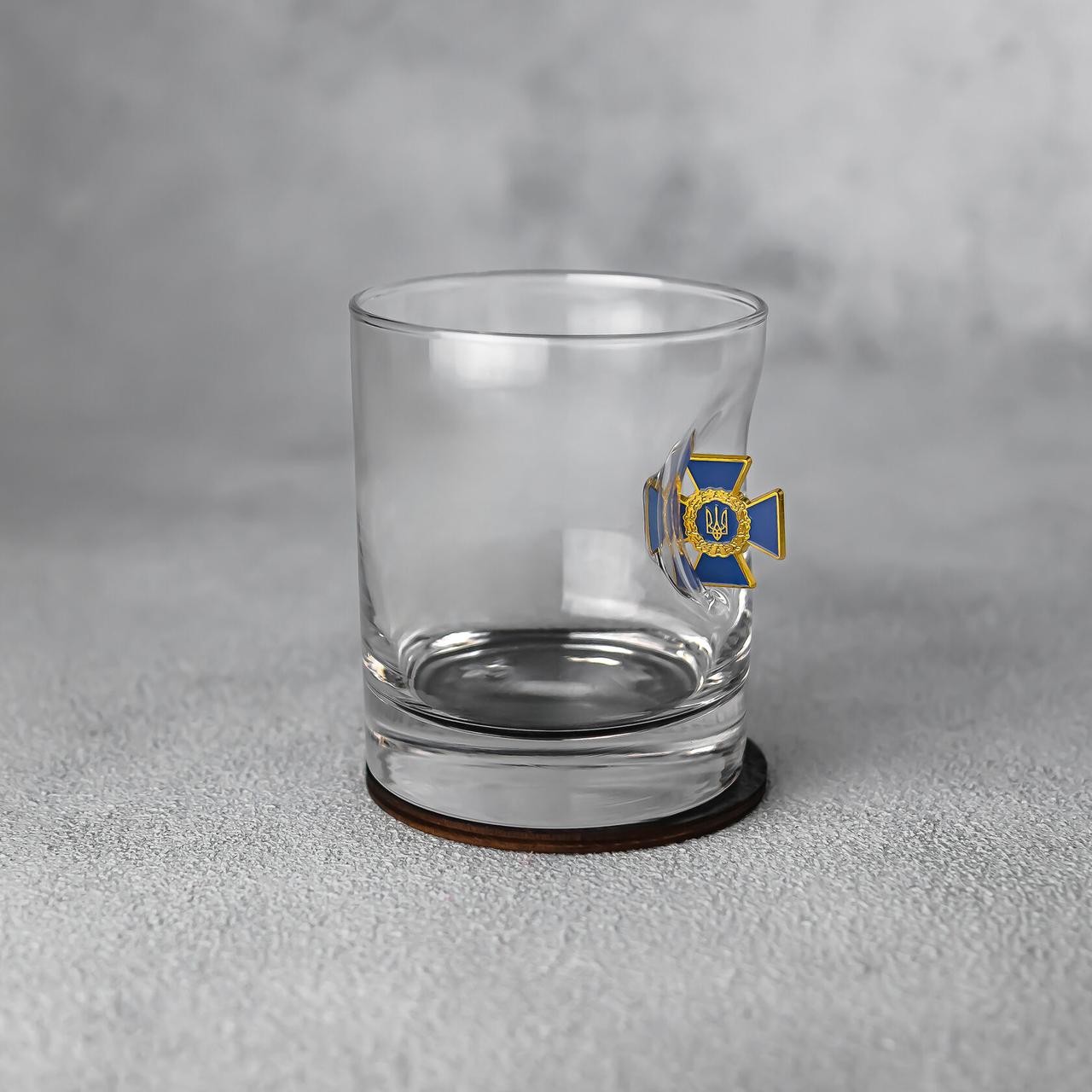 Склянка для віскі з емблемою СБУ, фото 1