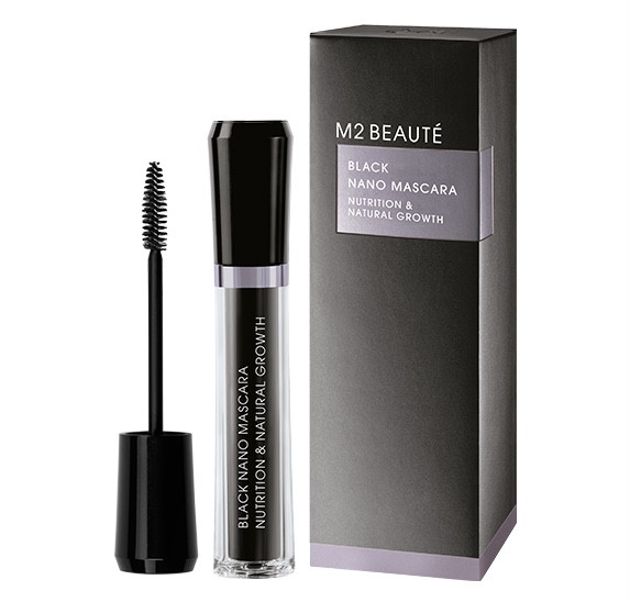 Туш-догляд з пептидами для вій M2 BEAUTÉ BLACK NANO MASCARA 6 ml, фото 1