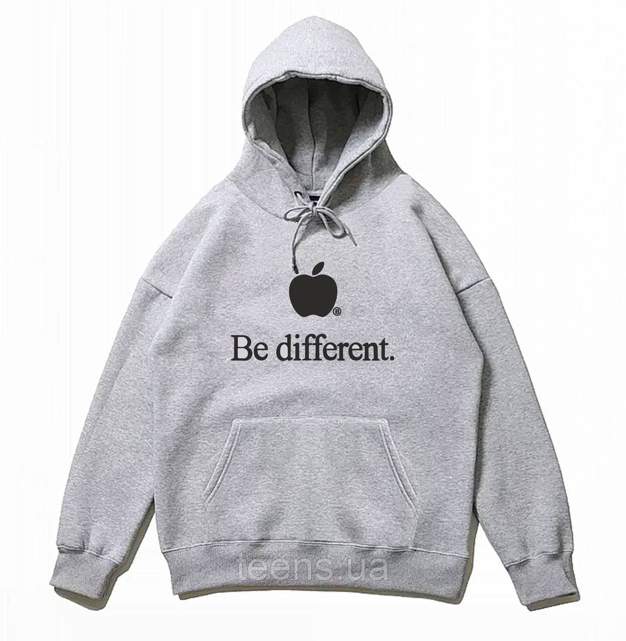 Толстовка чоловіча | жіноча сіра - худі Balenciaga be different - S(46) M(48) L(50) XL(52) XXL(54) |, фото 1