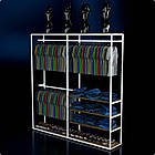 Стійка "PENELOPE ODISSEY" 2400х2430х480мм. Рейл вішало для одягу, стелаж поличний з вішалками та полицями, фото 4