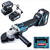 Безщіткова акумуляторна болгарка DGA554ZL (48V, 6 А/год) Кутова шліфмашина з двома АКБ, фото 10