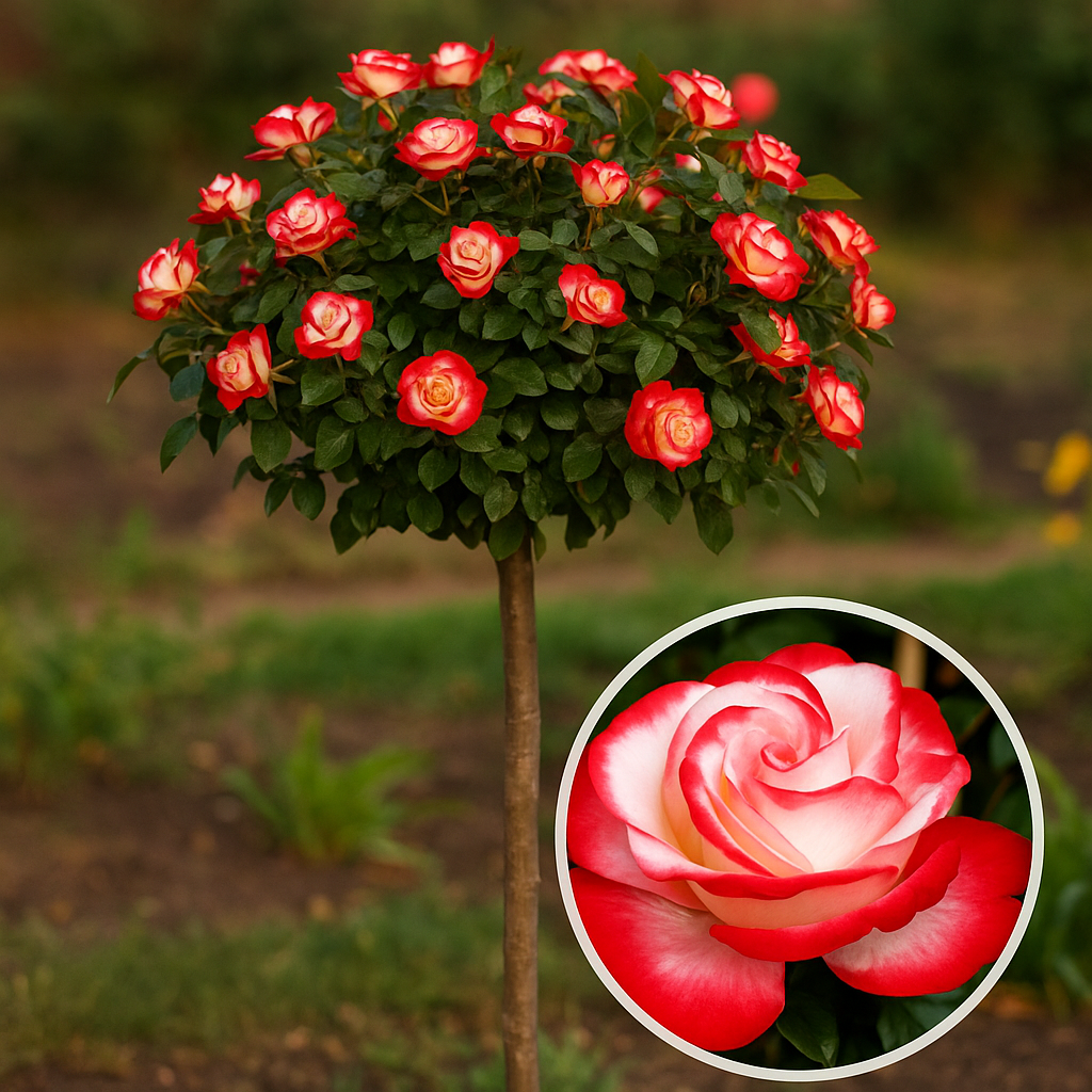 Троянда на штамбі "Ностальжі"