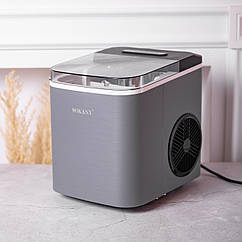 Льодогенератор для дому, бару настільний 112 (Вт) компактний генератор для пальчикового пустолітного льоду