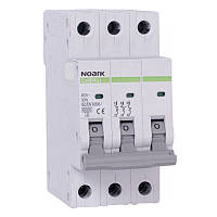 Автоматичний вимикач Ex9B40J 6kA хар-ка С 6A 40,5мм 3 полюси (110789), NOARK