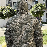 Бушлат зимовий піксель тактичний з резинкою. Якісний теплий військовий бушлат ЗСУ, фото 7