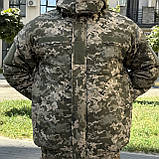Бушлат зимовий піксель тактичний з резинкою. Якісний теплий військовий бушлат ЗСУ, фото 3