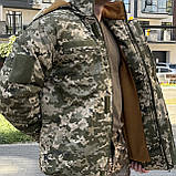 Бушлат зимовий піксель тактичний з резинкою. Якісний теплий військовий бушлат ЗСУ, фото 2