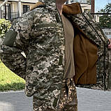 Бушлат зимовий піксель тактичний з резинкою. Якісний теплий військовий бушлат ЗСУ, фото 4