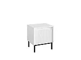 Приліжкова тумба Samker 1SZ, білий/чорний, фото 2
