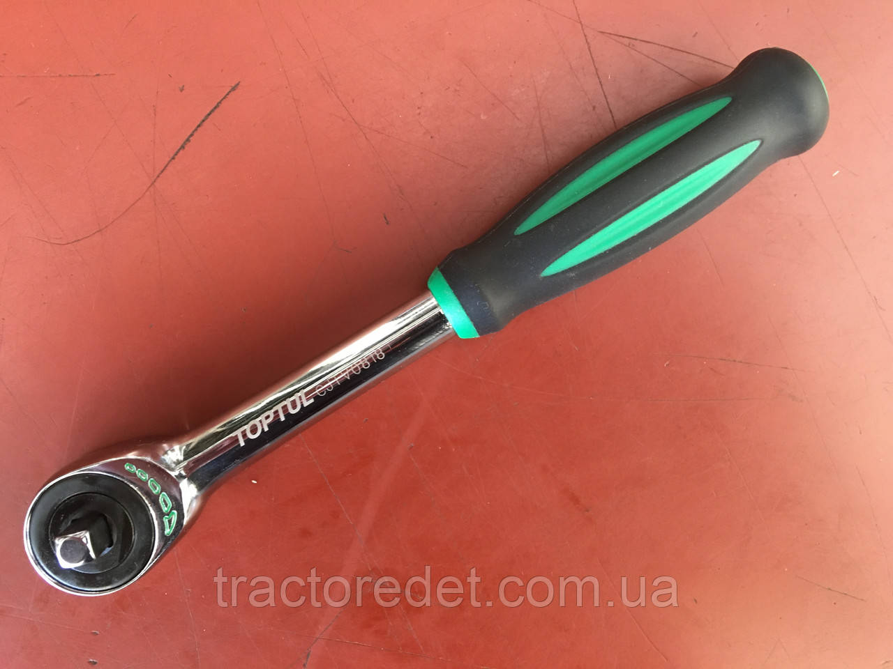 Тріскачка 1/4" ротаційна з переставним квадратом 60 зубців 180 мм CJTV0818 TOPTUL - фото 1 - id-p2742961567