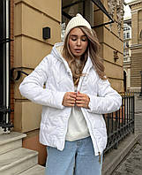 Осіння жіноча куртка з капюшоном Пряма жіноча куртка на осінь