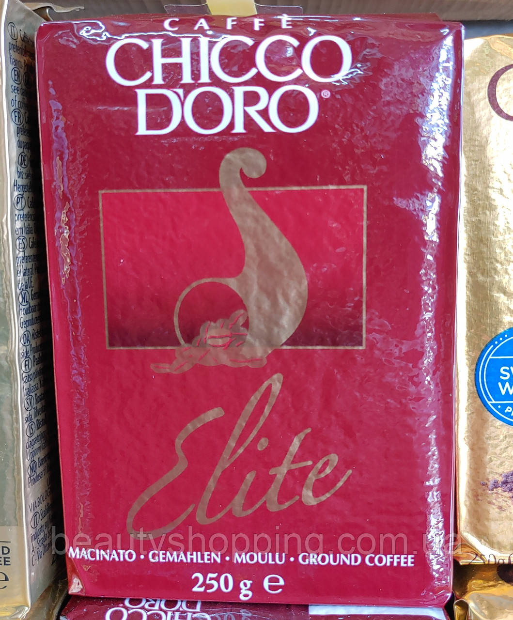 Chicco D'Oro Elite caffe кава мелена 100% арабіка 250 г