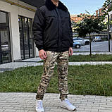 Бушлат для охоронця зимовий чорний з резинкою. Якісний теплий бушлат для охорони, фото 4