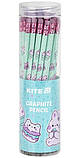 Олівець чорнографітний Kite Feel Good з гумкою тригранний НВ К25-046-2, фото 2