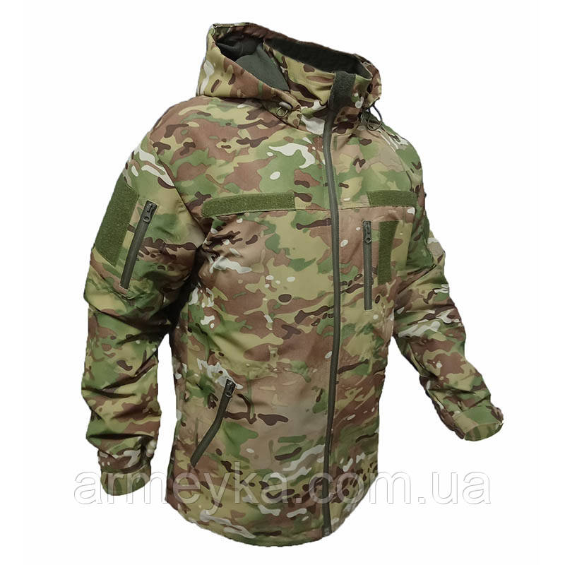 Куртка демісезонна, мембранна (вітро/вологозахисна), multicam комбінований, UA