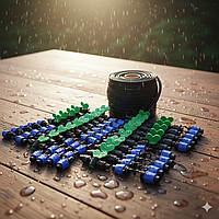 Набор для капельного полива(Professional korea 300m).Капельная лента,краны,заглушки.