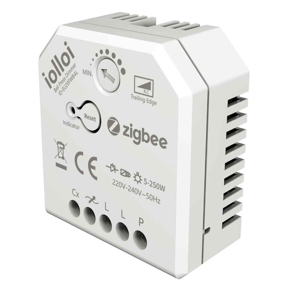 Димер iolloi ZigBee 5-250 Вт, поворотний вимикач яскравості 230 В для LED і галогенних ламп, сумісний з Philips Hue, ZigBee, фото 1