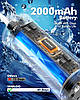 Іригатор для зубів, 5 режимів, 6 насадок, портативний бездротовий, з акумулятором і великим резервуаром 300 мл, фото 8