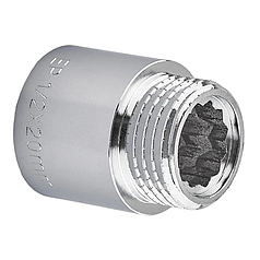 Подовжувач Україна EP.E020.Chr - 1/2"MF-20мм хром