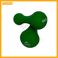 Неопренові фітнес гантелі 4 кг WCG легкі для дому та тренажерного залу для силових тренувань і вправ