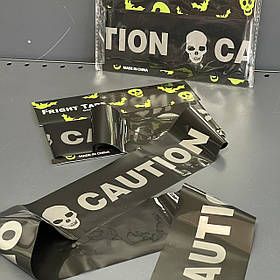 Стрічка чорна, череп "Небезпека" на Хелловін, мікс