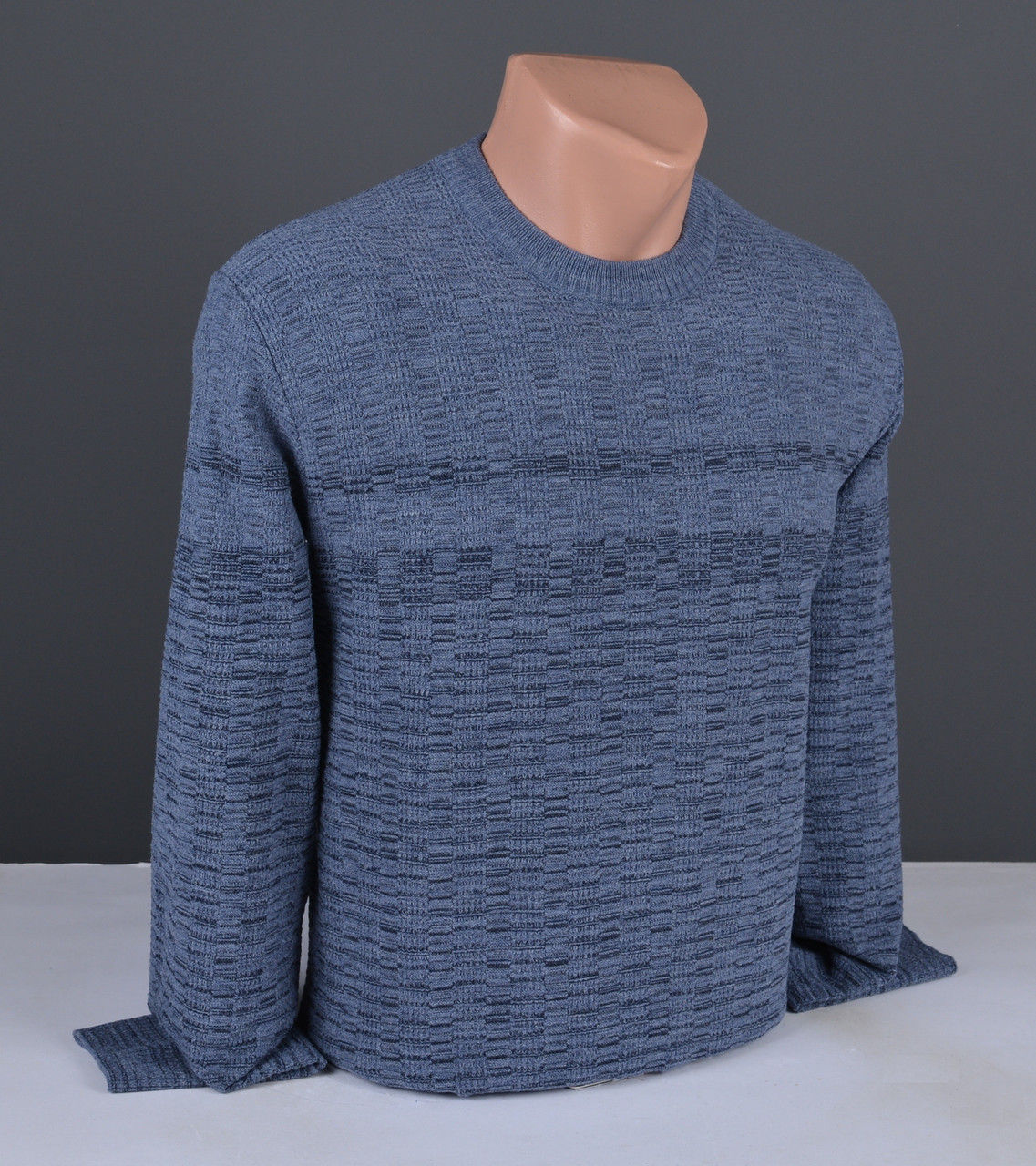 Чоловічий тонкий джемпер | Чоловічий светр синій Туреччина 3131, фото 1