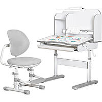 Комплект меблів (стіл + стільчик + полиця + лампа) Mealux Nemo Grey (арт. BD-38 G)