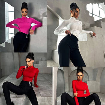 Жіночий білий гольф з довгим рукавом 42-46 і 48-52