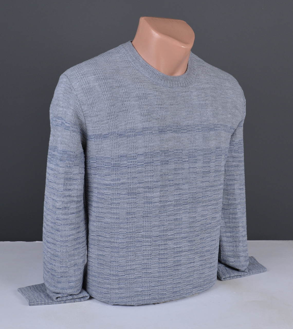Чоловічий тонкий джемпер | Чоловічий светр сірий Туреччина 3135, фото 1