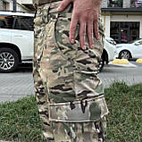 Штани тактичні на флісі військові зимові Softshell. Якісні штани вітровологозахисні зимові зсу, фото 4