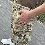 Штани тактичні на флісі військові зимові Softshell. Якісні штани вітровологозахисні зимові зсу, фото 5