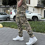 Штани тактичні на флісі військові зимові Softshell. Якісні штани вітровологозахисні зимові зсу, фото 2