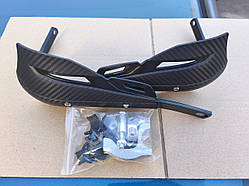 Мотозахист рук  з кріпленням на кермо 22/28 мм (чорна кутова) варіант 9