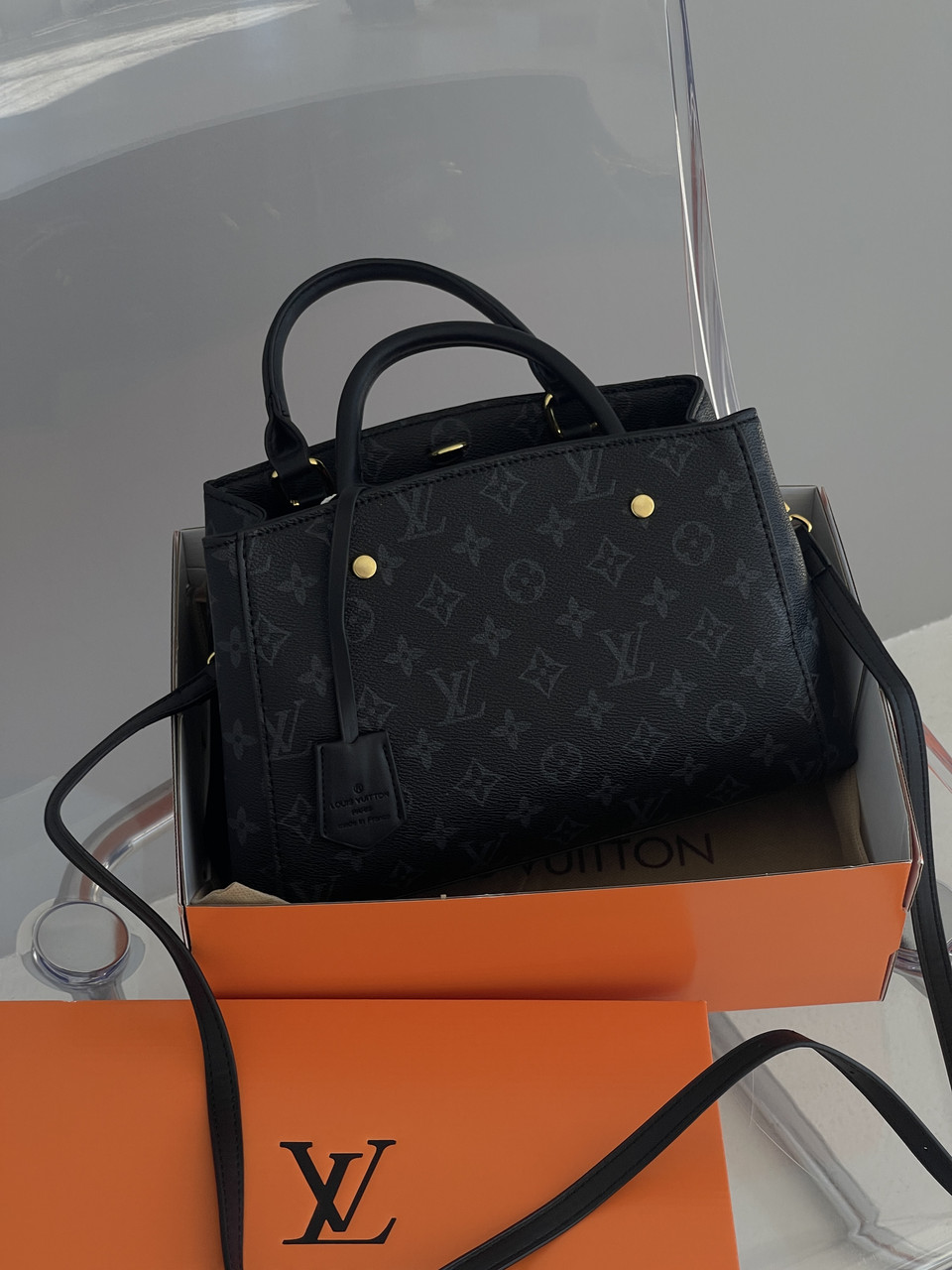 Сумка жіноча Louis Vuitton Montaigne Handbag Чорний, фото 1