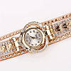 Золотисті жіночі кварцові наручні годинники серце вінтаж стиль AurumLux319, фото 4