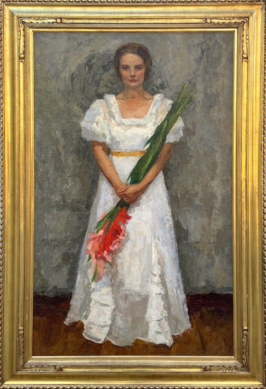 Жінка у білому худ.G.V. Davis. 1 половина ХХ ст.