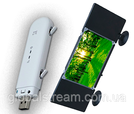 Авто Комплект 4G+LTE WiFi Роутер ZTE MF79U USB з антеною MIMO 2×12dbi Укр (KS,VD,Life) оригінал