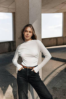 Стильний жіночий боді 42-44, 46-48 молочний