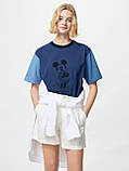 Футболка Disney in Blue UNIQLO з малюнком 1159842880 (Синій XXL), фото 4