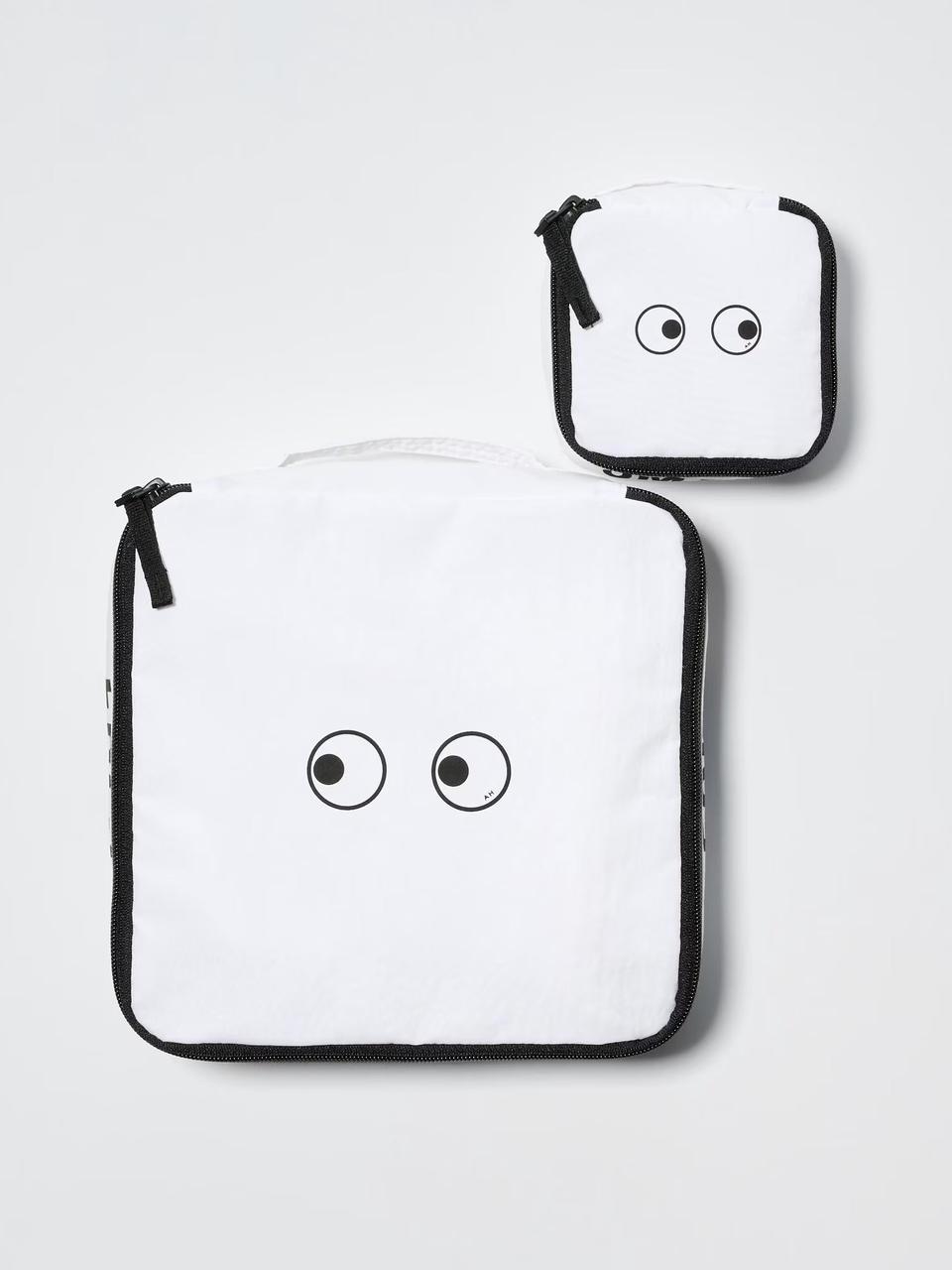 Набір із двох дорожніх несесерів-органайзерів ANYA HINDMARCH and UNIQLO 1159842887 (Білий One size), фото 1