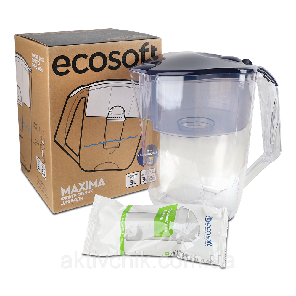 Фільтр-глечик НАША ВОДА Maxima Сапфіровий, фото 1