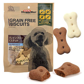 DoggyMan Biscuits Milk Carob ДОГГІМЕН БІСКВІТ МОЛОКО КЕРОБ беззернове печиво, ласощі для собак