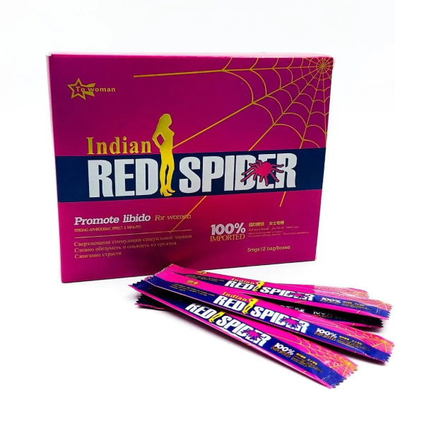 Червоний Павук (Red Spider) • жіночий збудник • 12 шт • стимулятор для жінок, фото 1