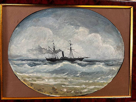 Морськийй пейзаж художник А.Попов 1979 р., фото 2